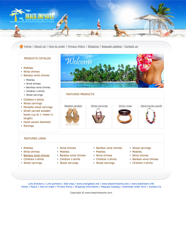 Beach Imports (США) - Со­зда­ние ин­тер­нет-ма­га­зи­на Beach Imports — 1